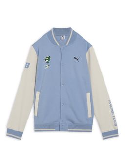 Puma - Blue Colorblock Cotton Regular Jacket