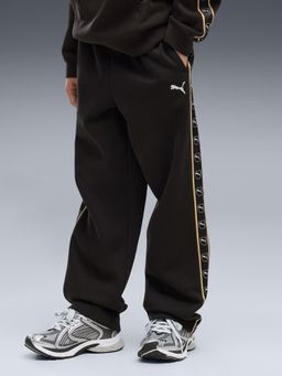 Puma - Black Solid Cotton Relaxed Trouser