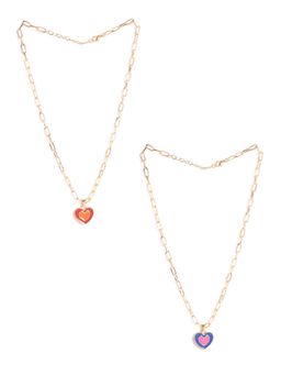 EL REGALO - Necklace for Kids Girls Multi Color (Set of 2)