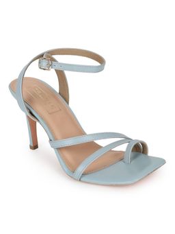 Truffle Collection - Blue Solid Heels