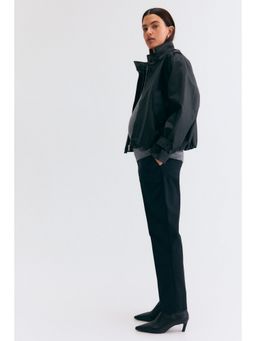 H&M - Women Black Mama Cigarette Trousers