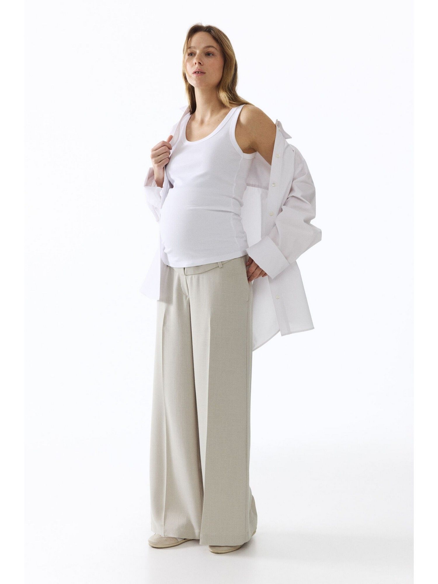 h&m Women White Mama Ribbed Vest Top-picture-32