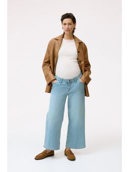 H&M - Women Blue Mama Wide Low Waist Ankle Jeans