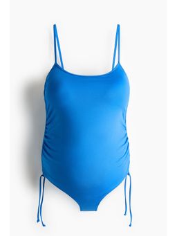 H&M - Women Blue Mama Padded-Cup High Leg Swimsuit