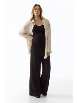 H&M - Women Brown Mama Wide Tailored Trousers