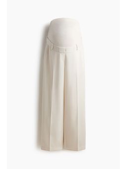 H&M - Women White Mama Wide Tailored Trousers