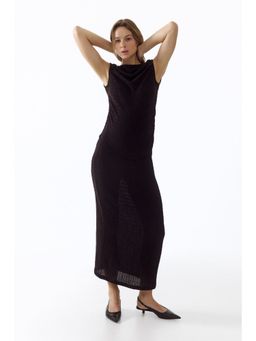 H&M - Women Brown Mama 2-Piece Textured Jersey Set
