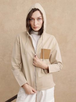 RAREISM - Leth Light Brown Relaxed Hoodie