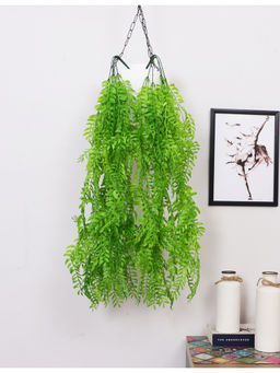 ARICK DECOR - Artificial Hanging Green Plant Creepers for Decoration (Pack of 2) (2.6 Feet)