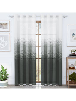 Story@Home - Grey Pixel Polyester Door Curtain
