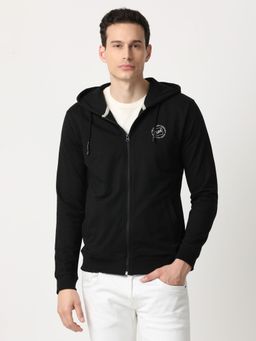 Lee - Men Black Solid Hoodie