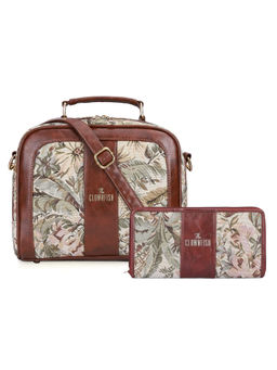 The Clownfish - Multi-Color Floral Handbag with Wallet