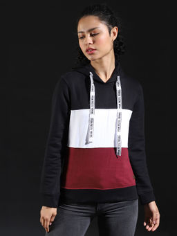 Campus Sutra - Multi Color Women Colorblock Stylish Casual Sweatshirts