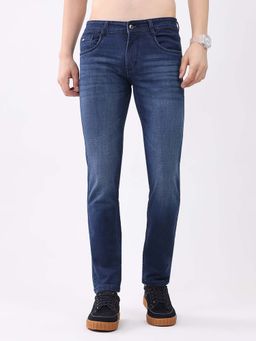 Monte Carlo - Men Blue Skinny Fit Solid Jeans