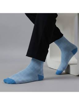 Mint & Oak - Herringbone Light Blue Socks (Pack of 2)