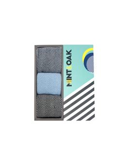 Mint & Oak - Classic Herringbone Socks Gift Set (Pack of 3)