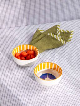 Freedom Tree - Circle Of Joyee Decal Printed Ceramic Katori - Set Of 2