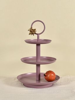 Living With Elan - Royal Hive Three Tier Cake Cupcake And Dessert Stand (Mauve)