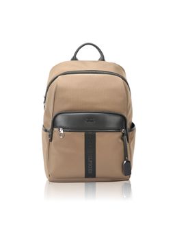 Tommy Hilfiger - Unisex Allen Polyester Solid-Plain Backpack -Beige