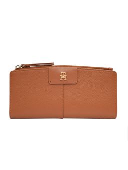 Tommy Hilfiger - Edina Leather Textured Wallet -Tan