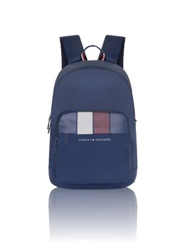 Tommy Hilfiger - Unisex Amulet Polyester Printed Backpack -Navy Blue