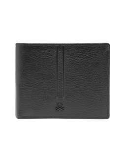 United Colors of Benetton - Binn Leather Textured Black Wallet