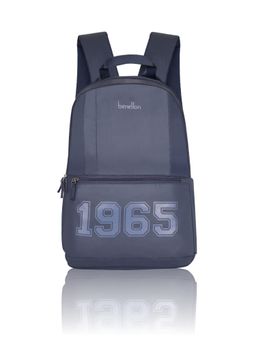 United Colors of Benetton - Unisex Aether Pro Polyester Solid-Plain Navy Blue Backpack