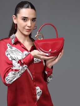 Kazo - Orina Maroon Handbag (M)
