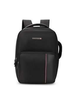 Tommy Hilfiger - Unisex Atna Polyester Solid-Plain Backpack -Black