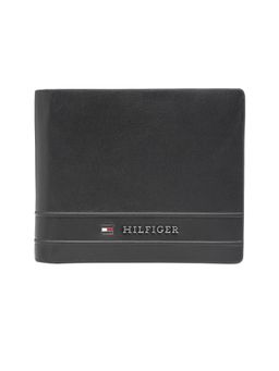 Tommy Hilfiger - Liard Leather Solid-Plain Wallet -Black