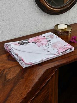 At Home by Nilkamal - Arias Floral 250 GSM Bamboo Polycotton Bath Towel (Multicolor) (M)