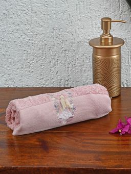 At Home by Nilkamal - Arias Super Soft 500 GSM Cotton Hand Towel (Onion Pink) (M)