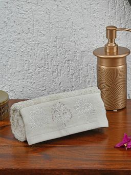 At Home by Nilkamal - Arias Super Soft 500 GSM Cotton Hand Towel (Taupe) (M)