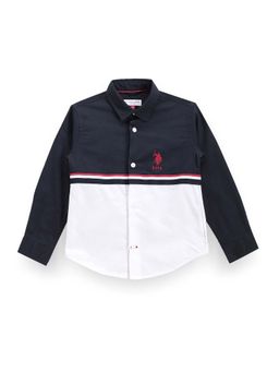 U.S. POLO ASSN. - Boys Cutaway Collar Color Block Shirt