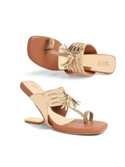 SKO - Gold One Toe Kolhapuri In Fondi