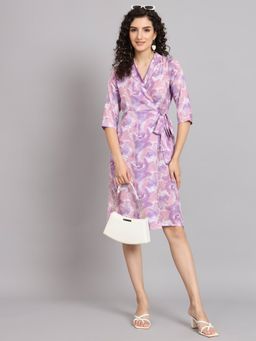 Powersutra - Wrap Around Dress Purple