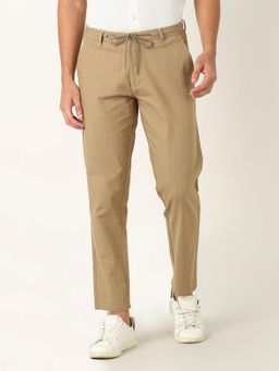 R&B - Pinstripe Slim Men Khaki Pant