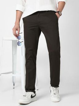 R&B - Solid Slim Men Olive Chino