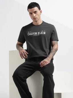 Calvin Klein - Men'S Logo Regular Fit Cotton Black T-Shirt