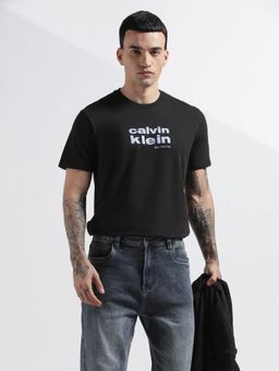 Calvin Klein - Men'S Logo Regular Fit Cotton Black T-Shirt