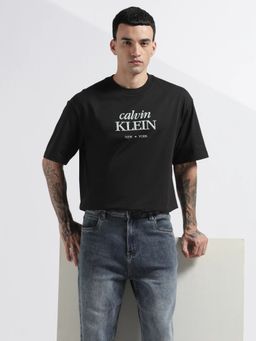 Calvin Klein - Logo Relaxed Fit Cotton Black T-Shirt