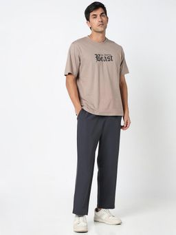 R&B - Solid Loose Men Charcoal Pant