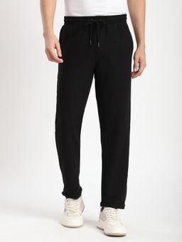 R&B - Textured Regular Men Black Pant