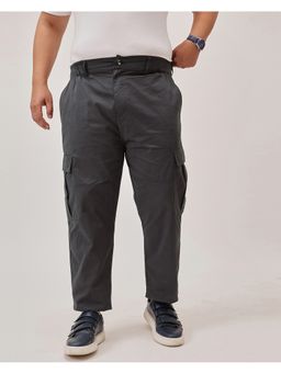 UNSTD - Men Plus Size Relaxed Fit Airmax Grey Cargo Pant