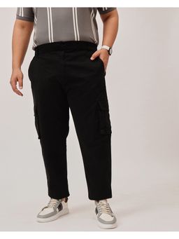 UNSTD - Men Plus Size Stretchable Black Cargo Pant