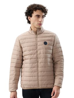 Parx - Men Brown Polyester High Neck Winter Jacket