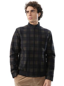Parx - Men Green Polyester Blend High Neck Winter Jacket