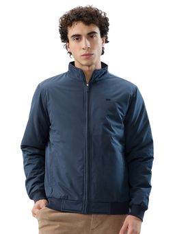Parx - Men Teal Polyester Blend High Neck Winter Jacket