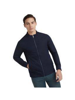 Parx - Men's Blue Polyester High Neck Winter Jacket
