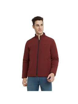 Parx - Men Rust Polyester High Neck Winter Jacket